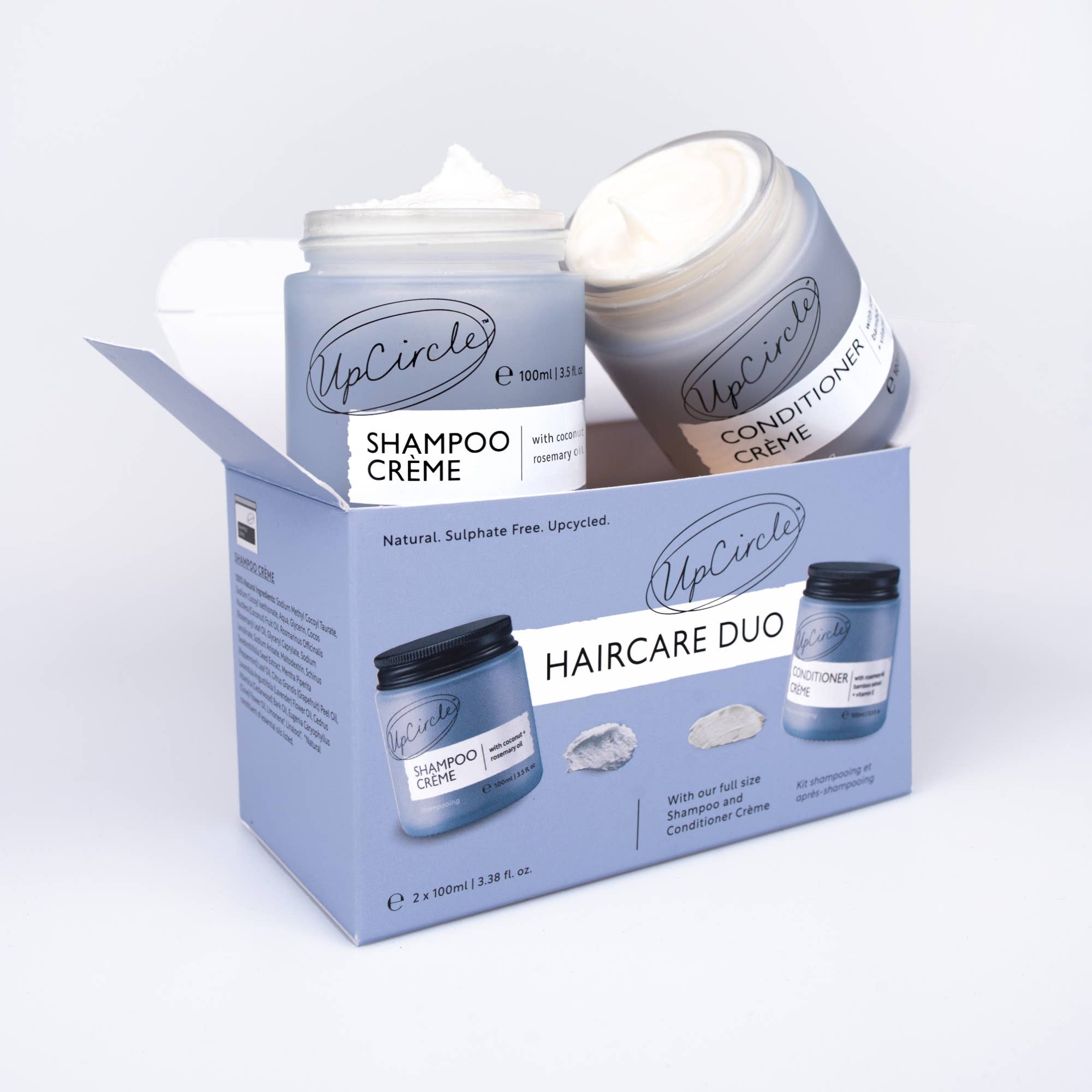 UpCircle USA - Vegan Hair Care Duo Gift Set with Coconut + Rosemary Oils