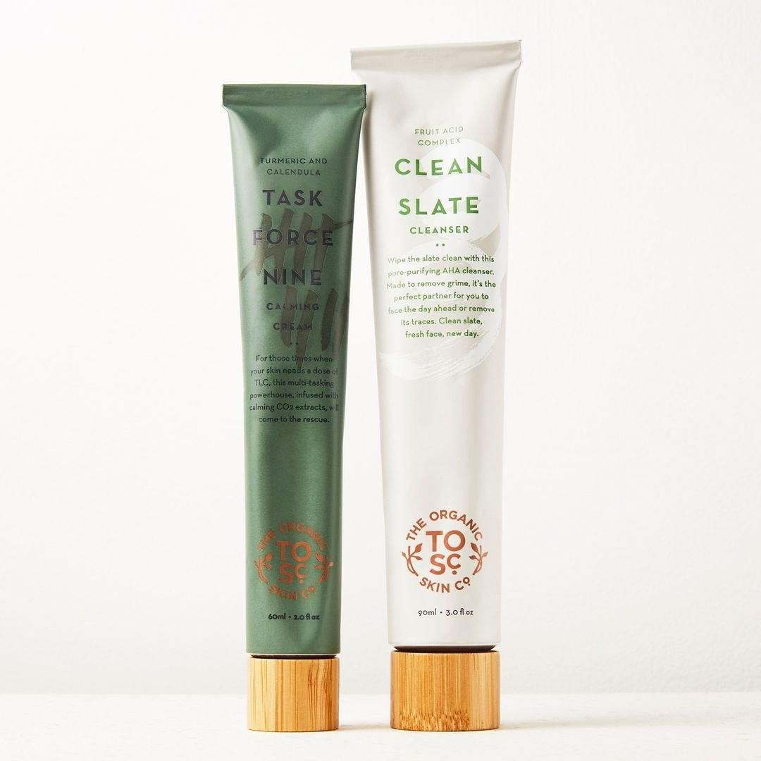 The Organic Skin Co. -  Clear Skin Bundle - Clean Slate Cleanser, Task Force Nine