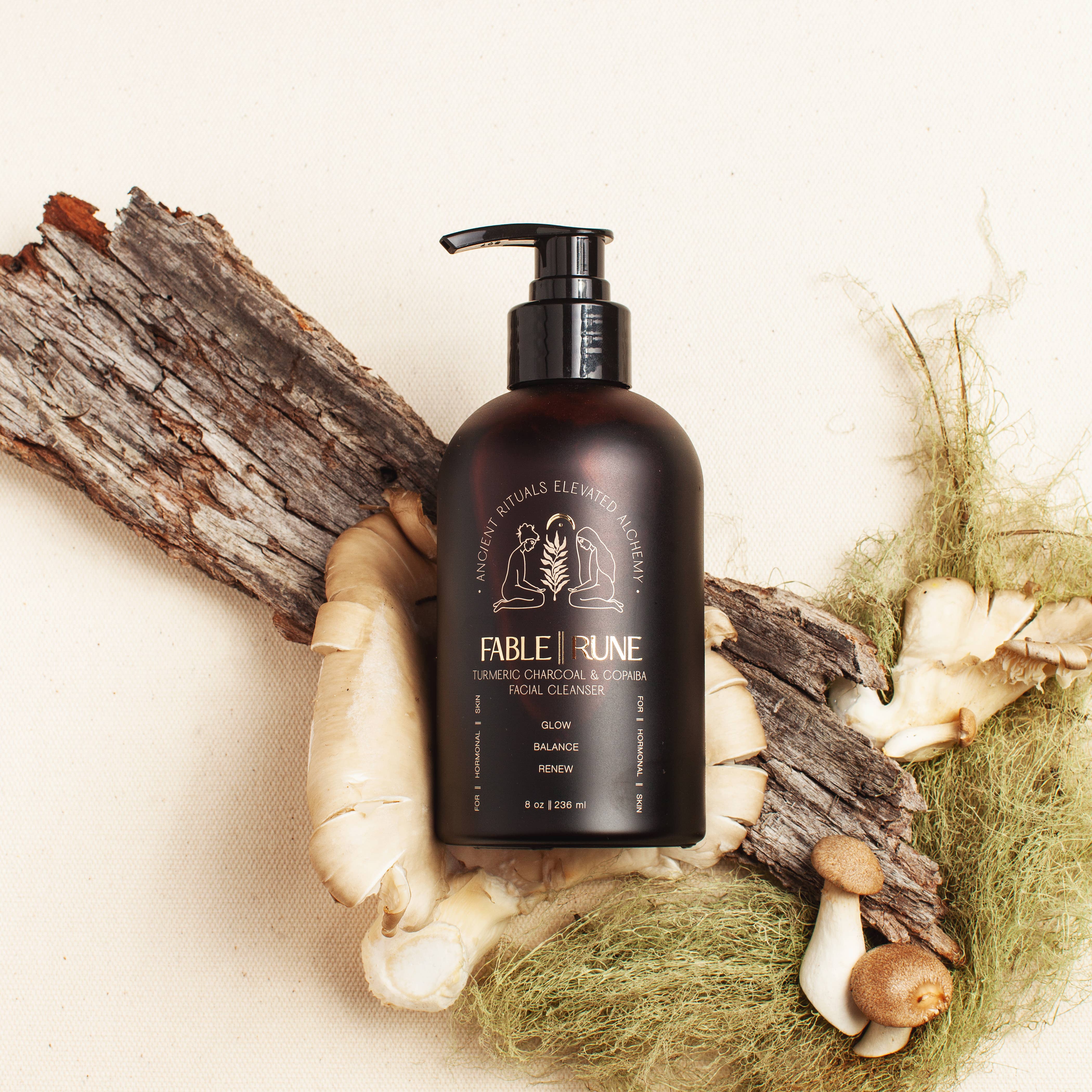 FABLERUNE - Face Cleanser - Turmeric Charcoal & Copaiba (8 oz)