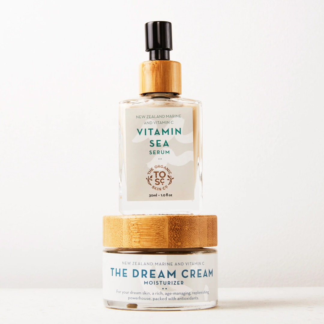 The Organic Skin Co. -  Youth Beauty Bundle - Vitamin Sea Serum, Cream Moisturizer
