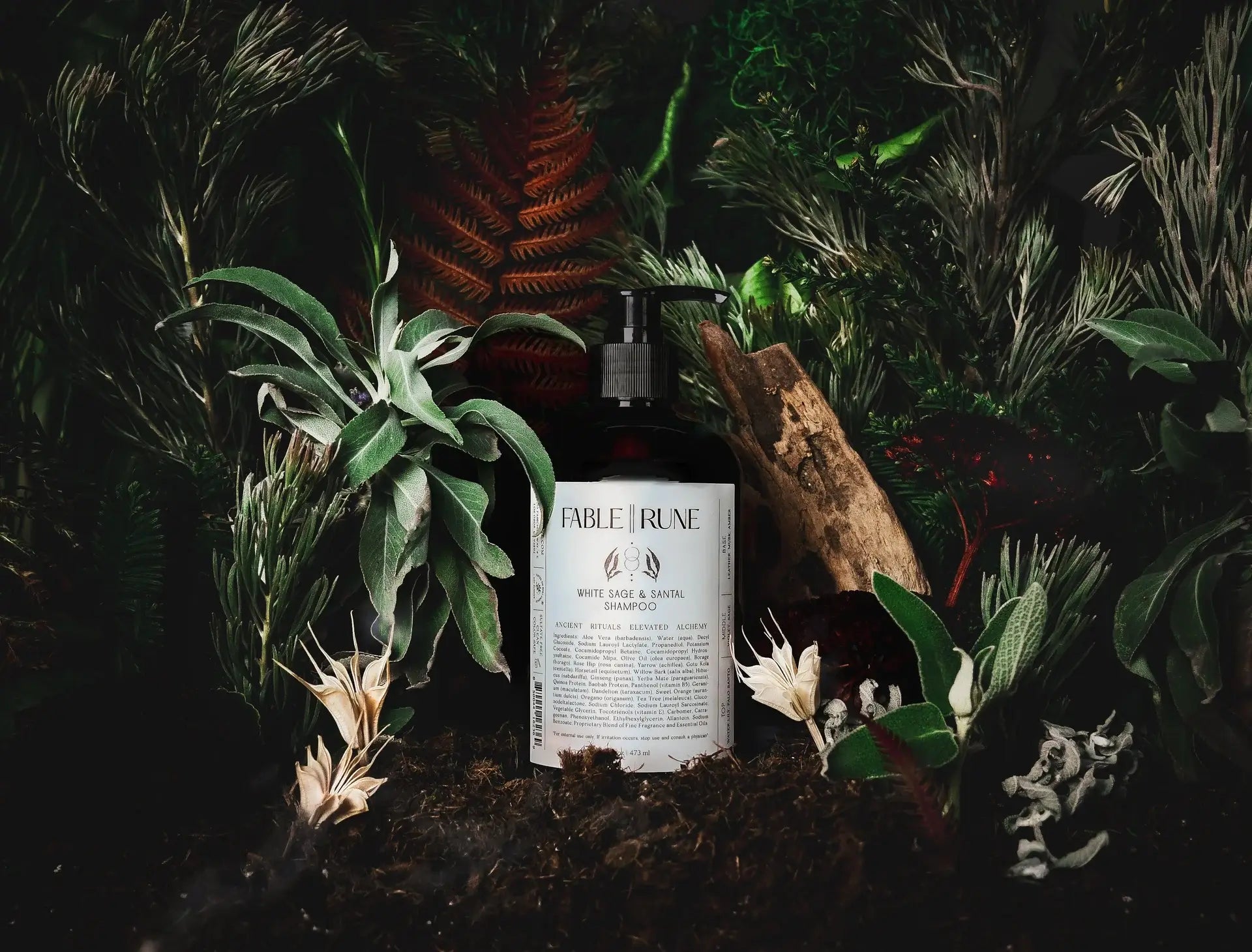 FABLERUNE - Hair Shampoo - White Sage & Santal - 16oz