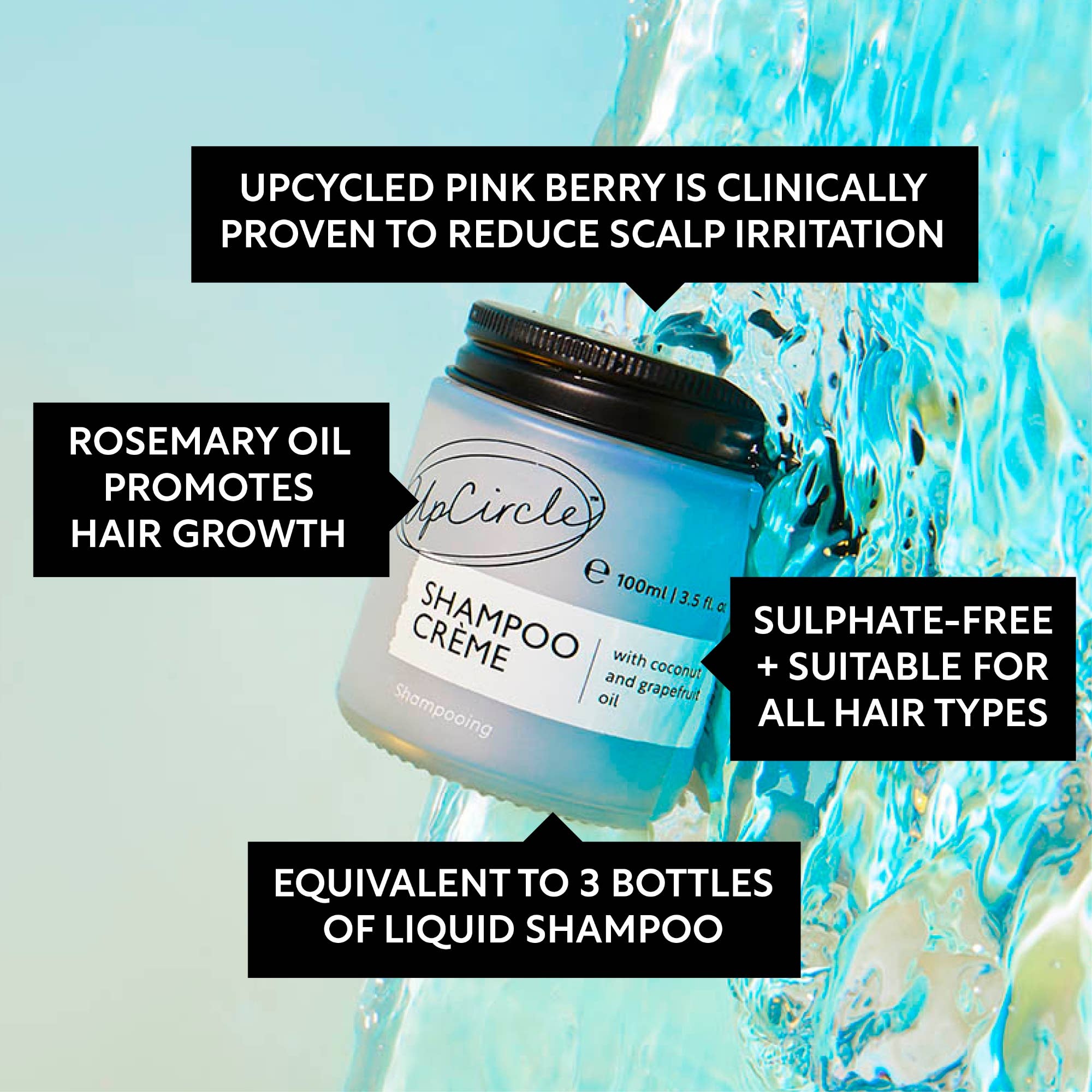 UpCircle USA - Vegan Hair Care Duo Gift Set with Coconut + Rosemary Oils