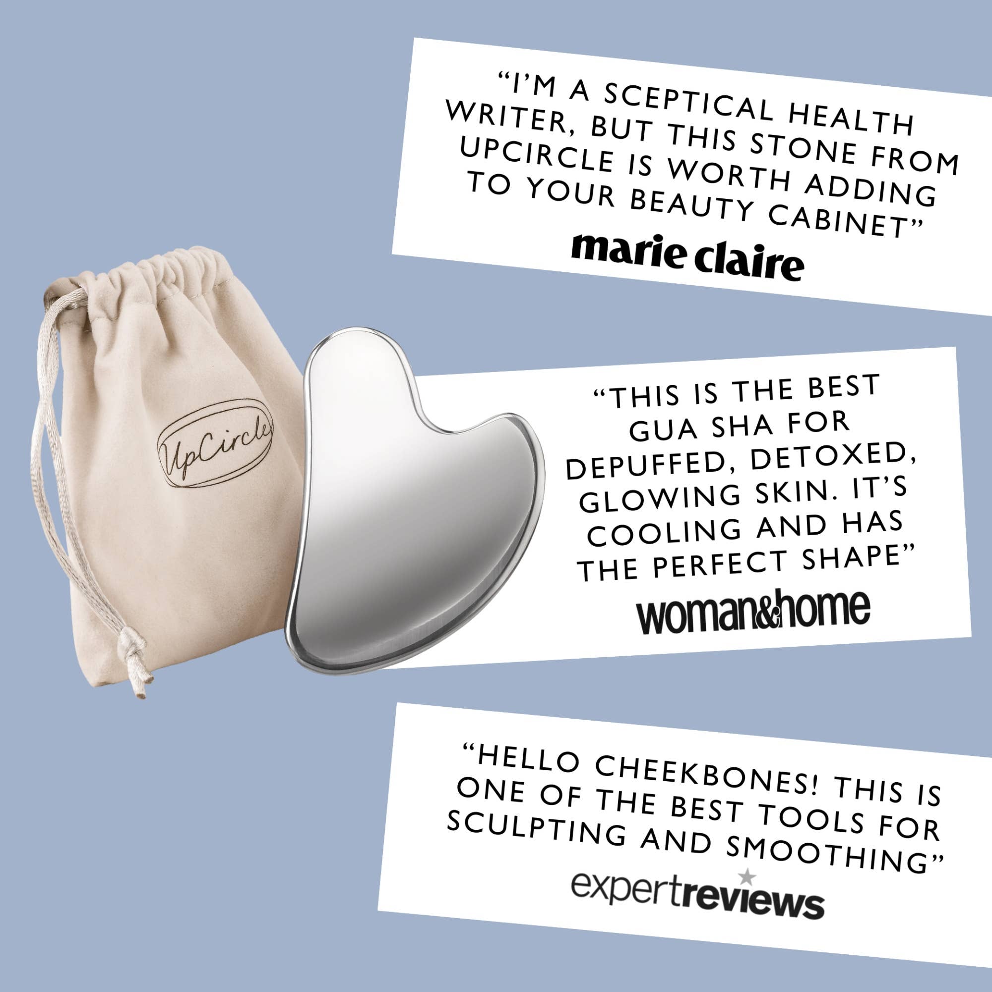 UpCircle USA - Eco-Friendly Gua Sha Facial Massage Spa Tool - boost circulation