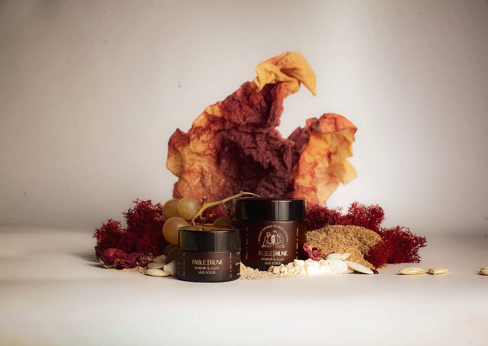 FABLERUNE - Face Scrub - Rosehip & Algae Mud (mini 0.5 oz)