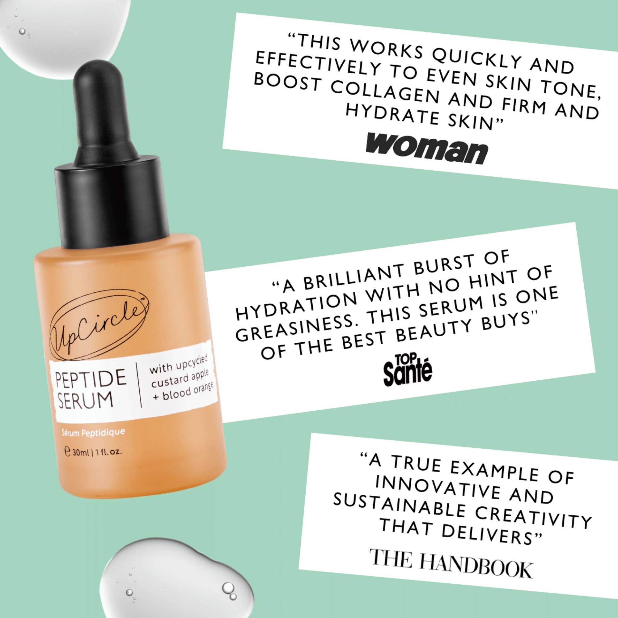 UpCircle USA - Vegan Eco Anti-aging Collagen Boosting Peptide Serum