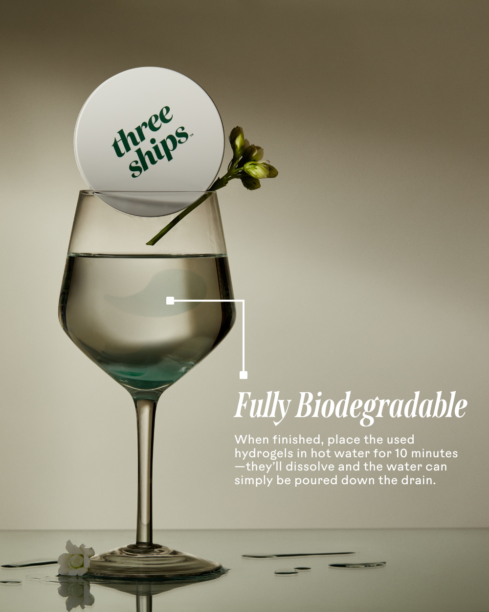 Three Ships - Off Duty Sea Algae + Bio-Peptide Smoothing Biodegradable Eye Masks