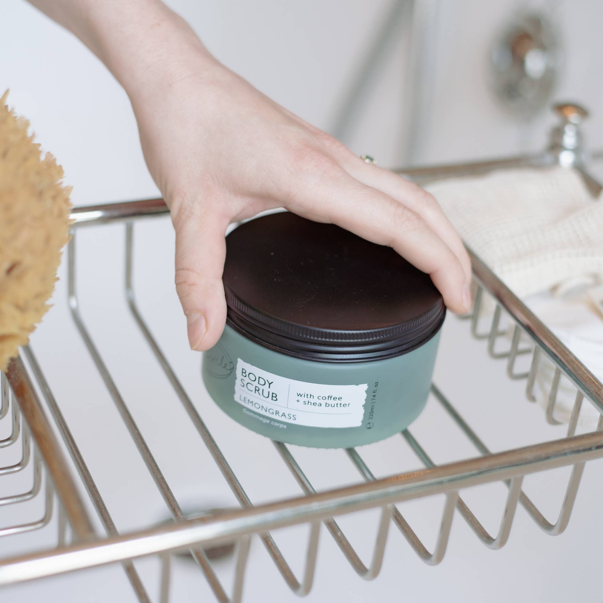 UpCircle USA - Eco Friendly Lemongrass Body Scrub with Coffee + Shea Butter