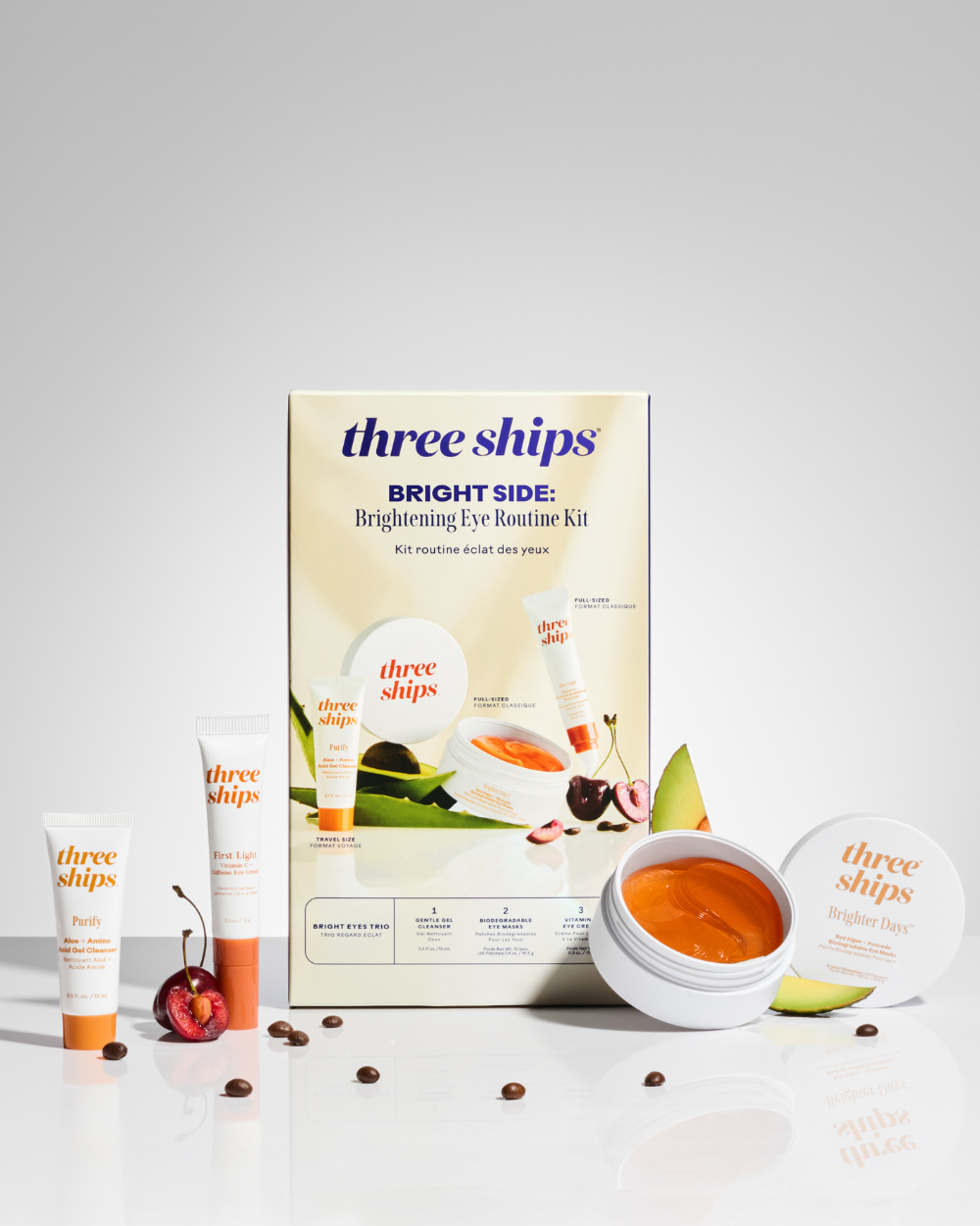 Three Ships - Bright Side: Brightening Eye Routine Kit