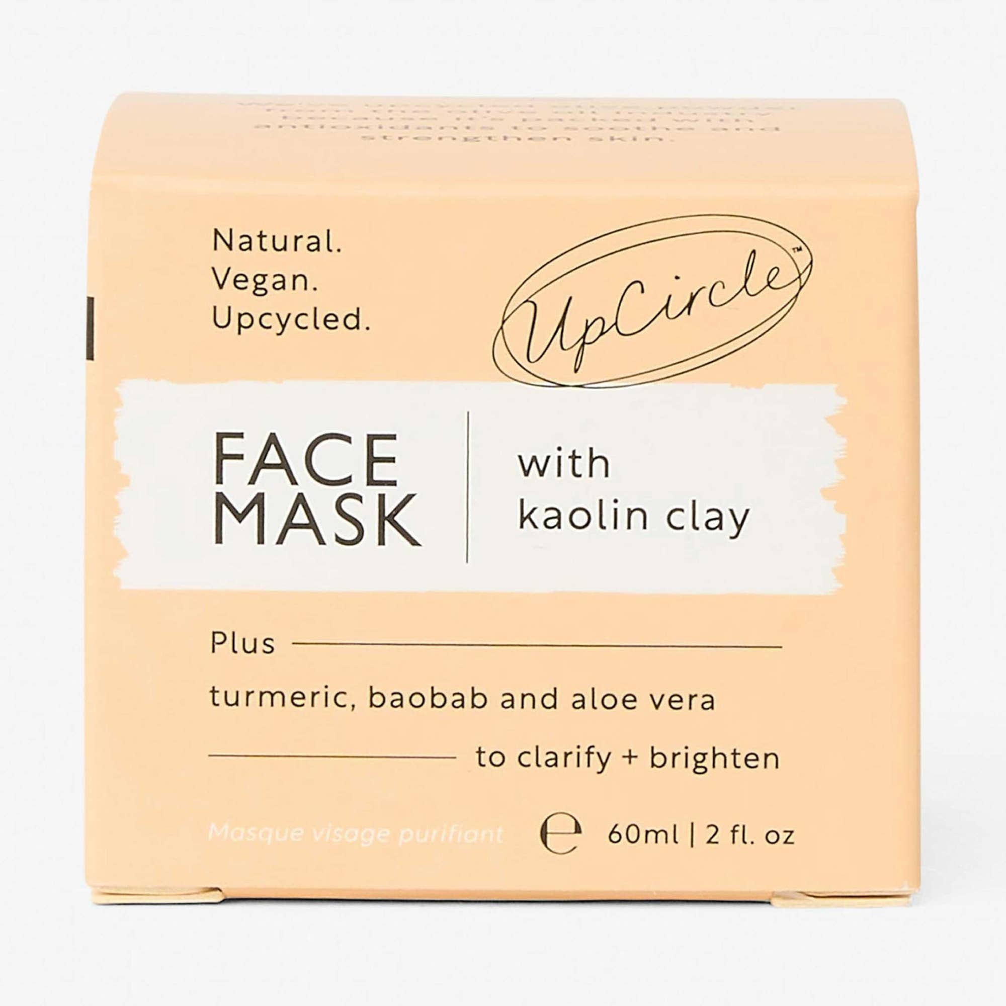 UpCircle USA - Natural Vegan Eco Face Mask with Kaolin Clay