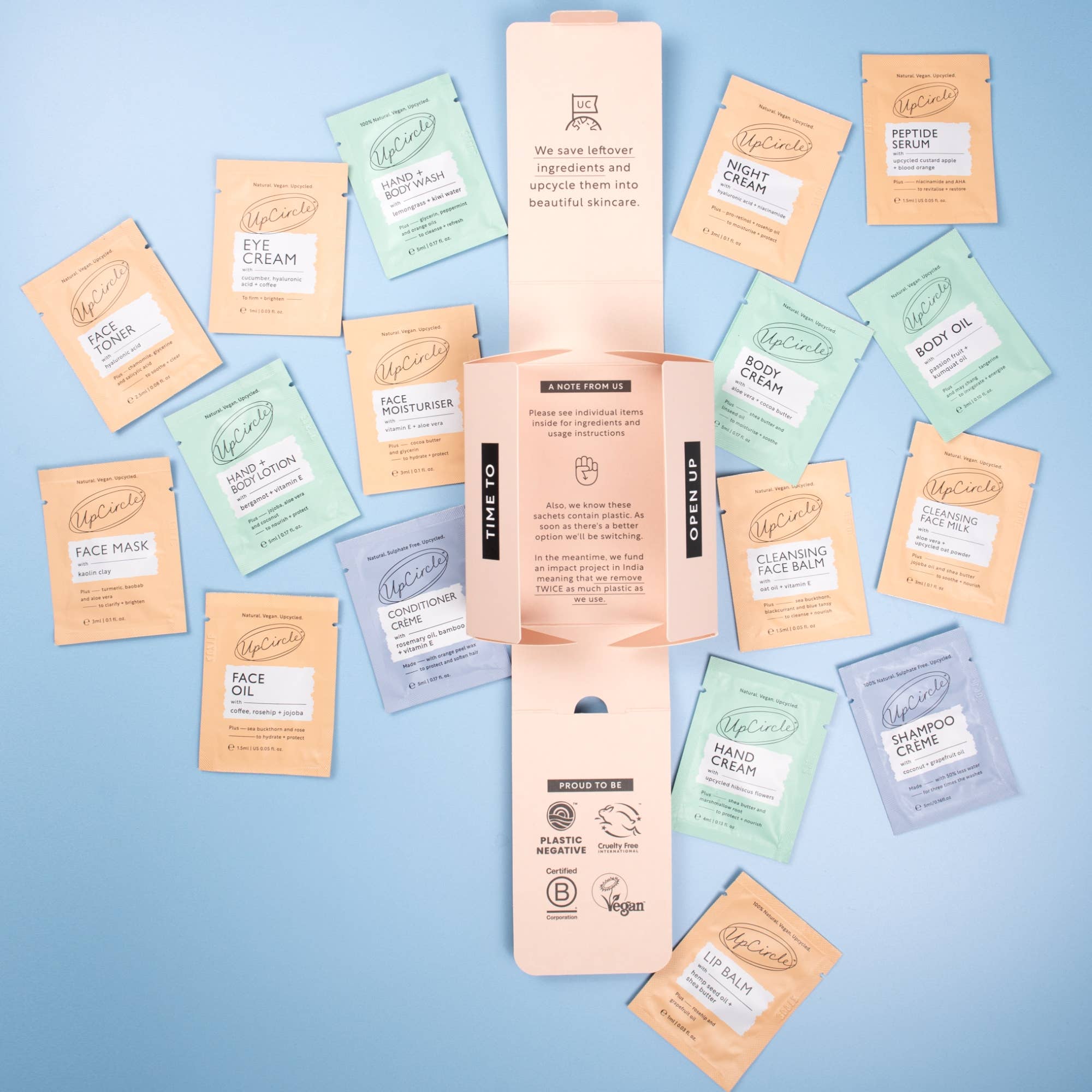 UpCircle USA - Pamper Kit - Eco Vegan Samplers