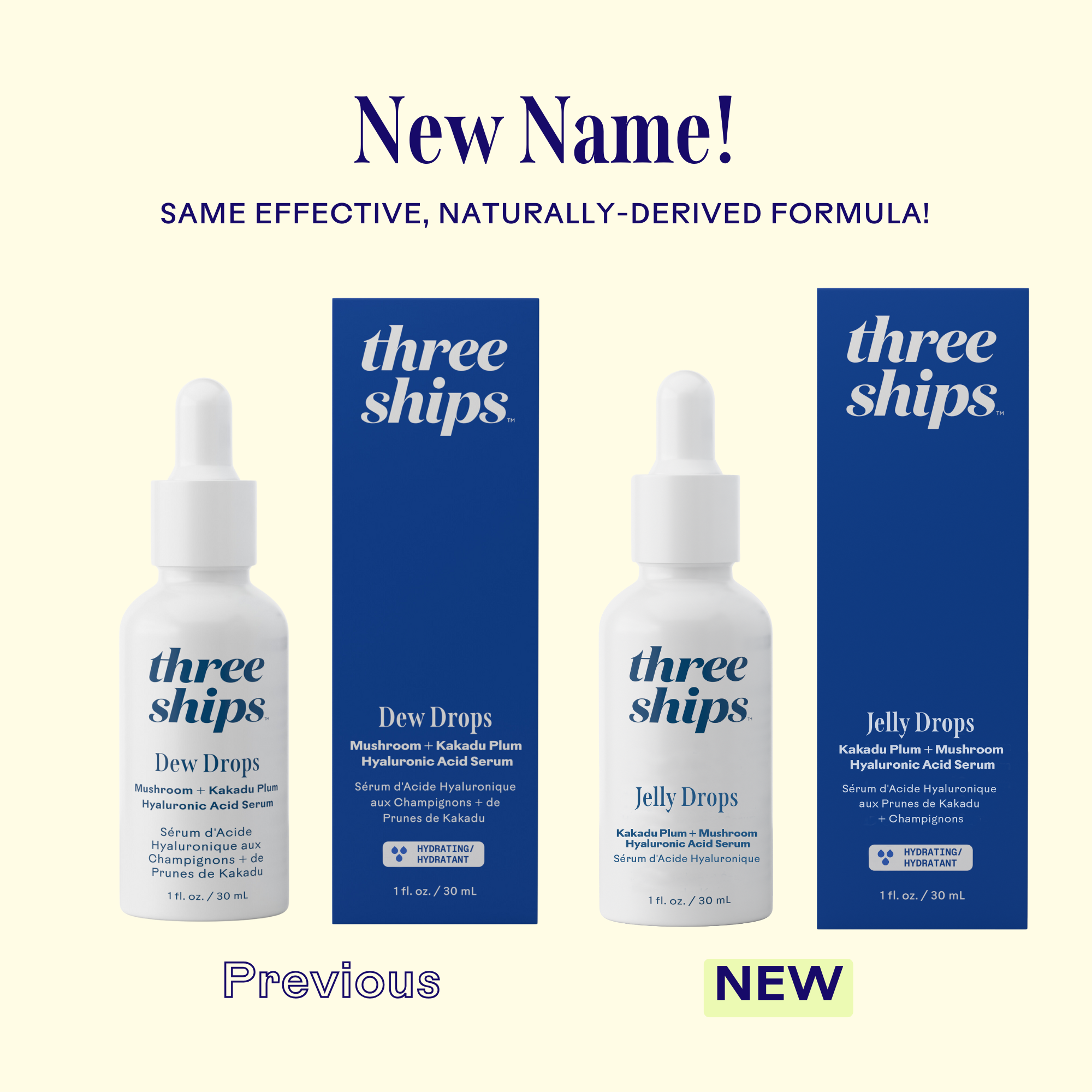 Three Ships - Jelly Drops Kakadu Plum + Mushroom Hyaluronic Acid Serum