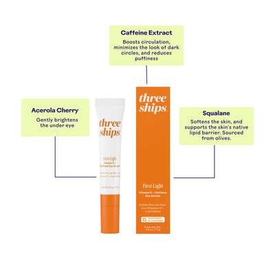 Three Ships - First Light Vitamin C + Caffeine Eye Cream