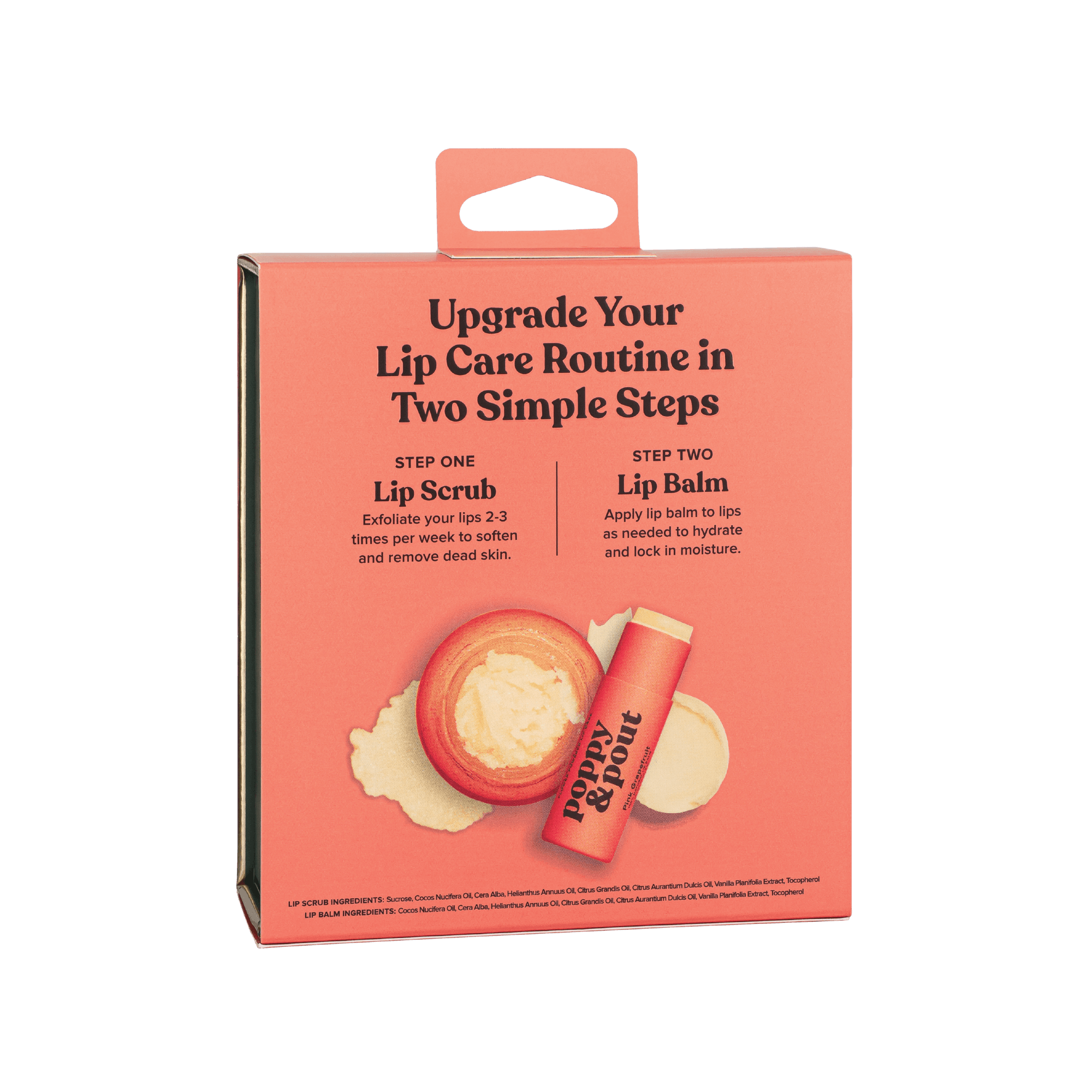 Poppy & Pout - Lip Care Duo, Pink Grapefruit