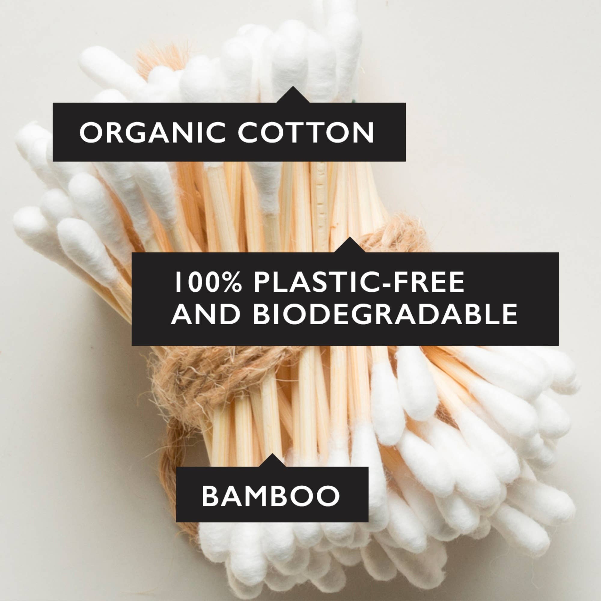 UpCircle USA - Organic, Plastic Free - Cotton + Bamboo Buds (200 pcs)