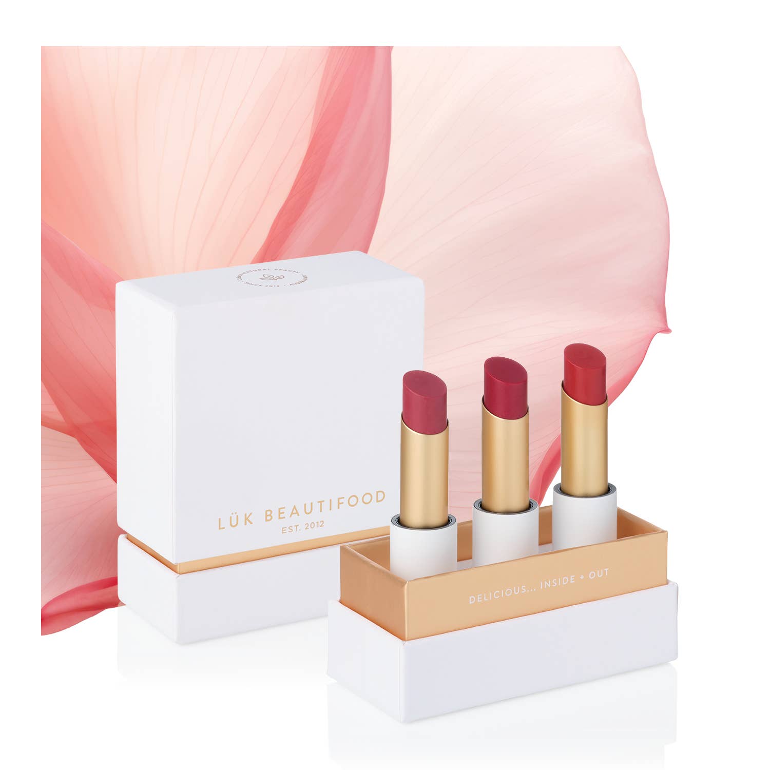 Luk Beautifood - Lip Nourish Trio - Luscious Reds