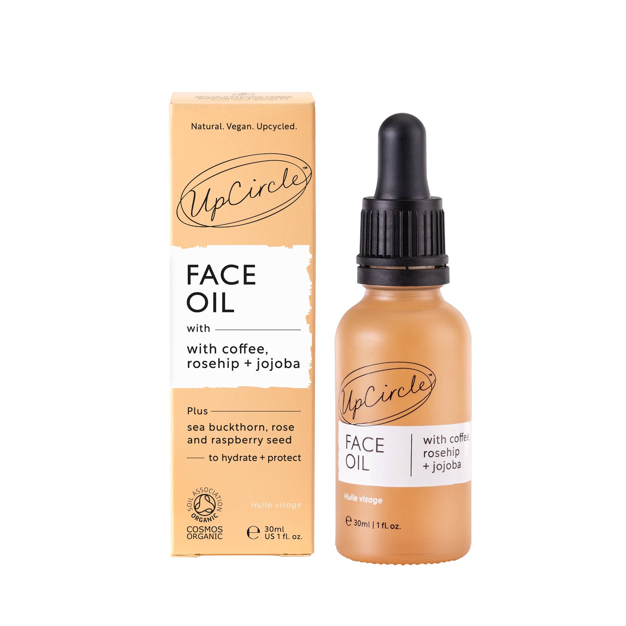 UpCircle USA - Collagen Boosting Vegan Organic Coffee + Rosehip Face Oil