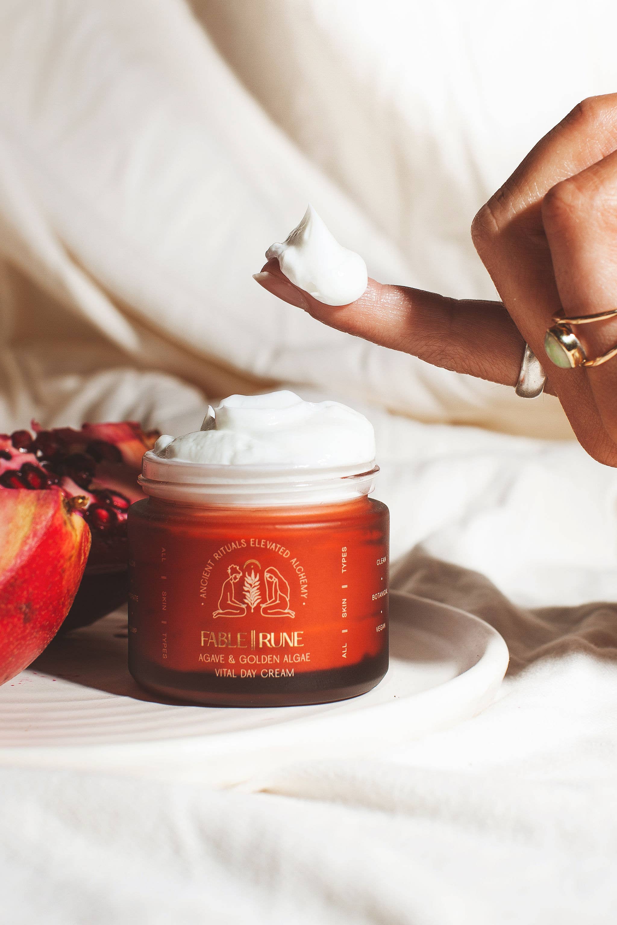 FABLERUNE - Face Moisturizer - Agave & Golden Algae Cream (2 oz)