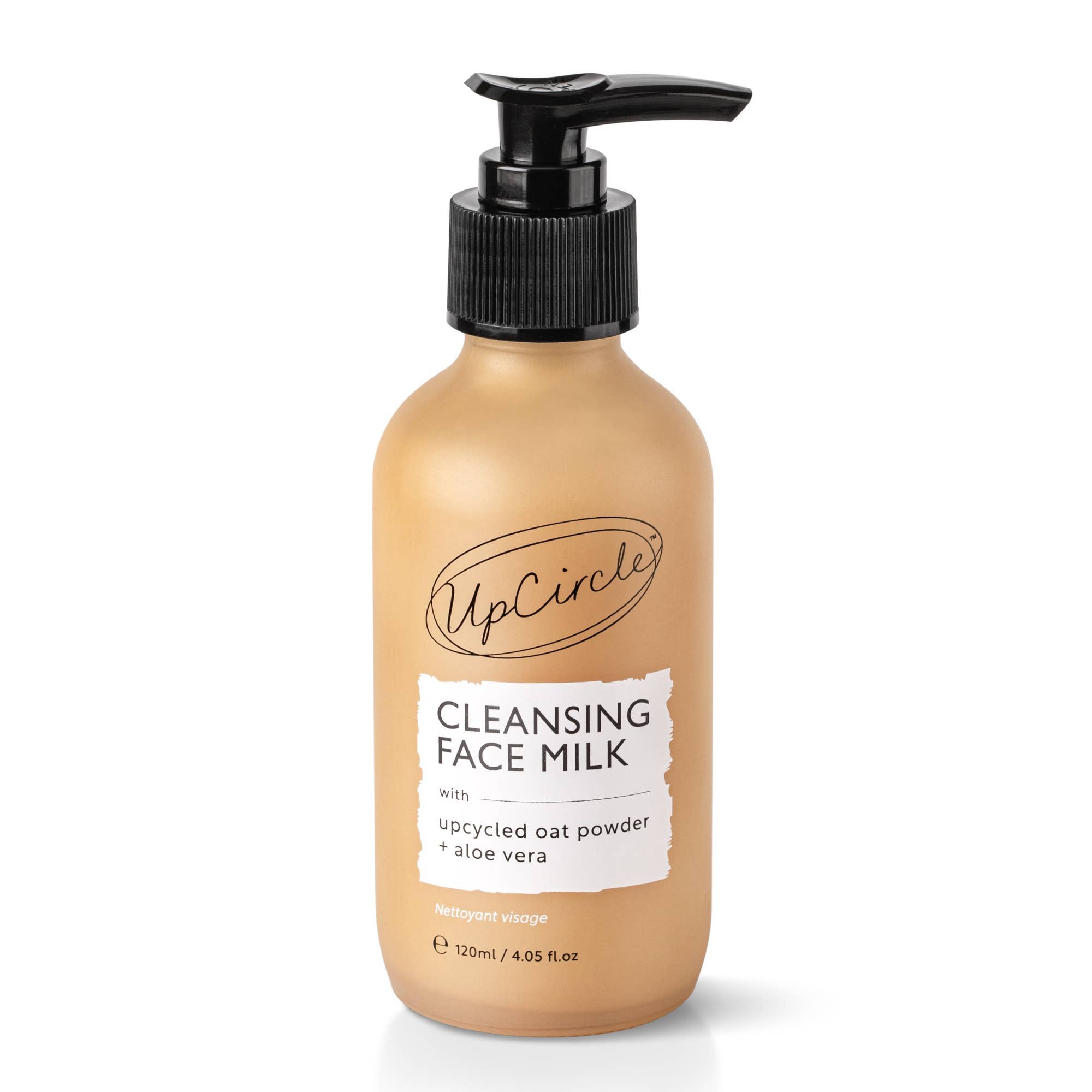 UpCircle USA - Eco Cleansing Face Milk with Aloe Vera + upcycled Oat Powder