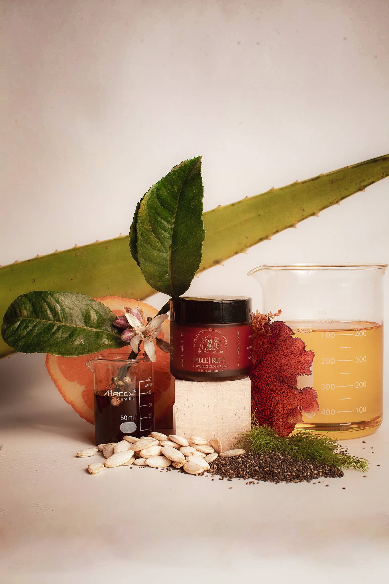 FABLERUNE - Face Moisturizer - Agave & Golden Algae Cream (2 oz)
