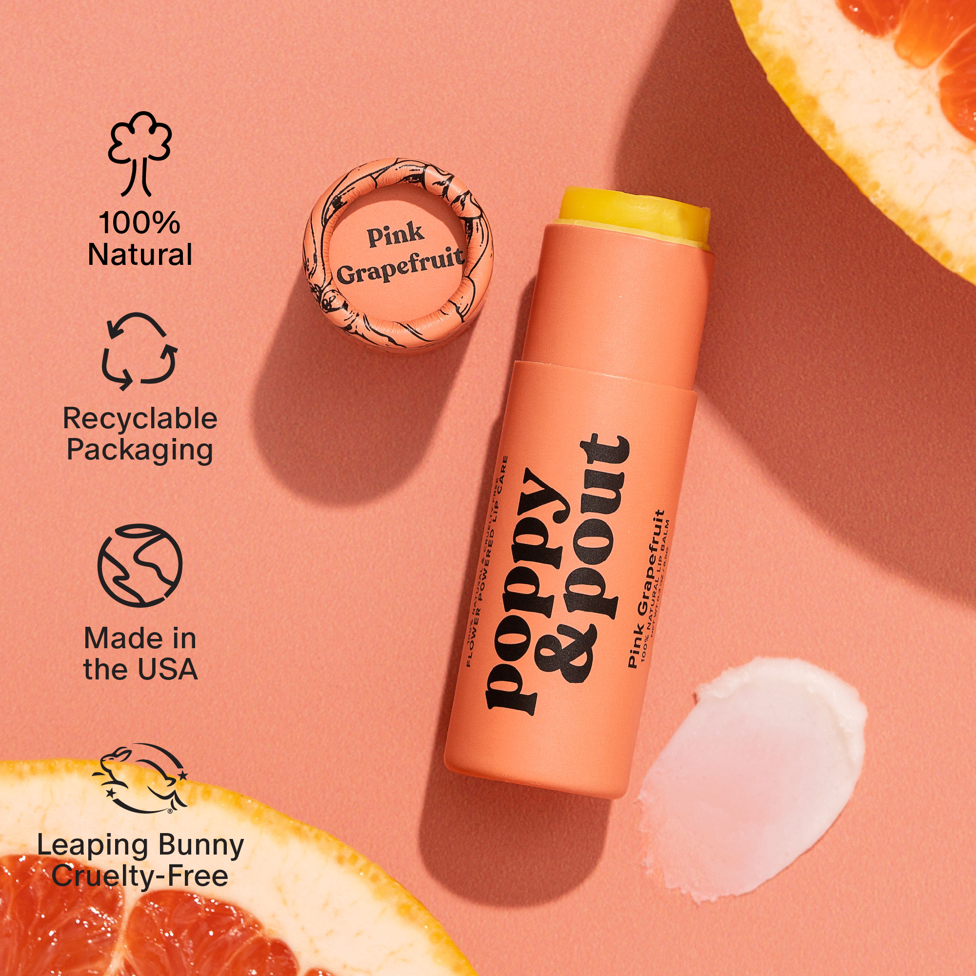 Poppy & Pout - Lip Care Duo, Pink Grapefruit