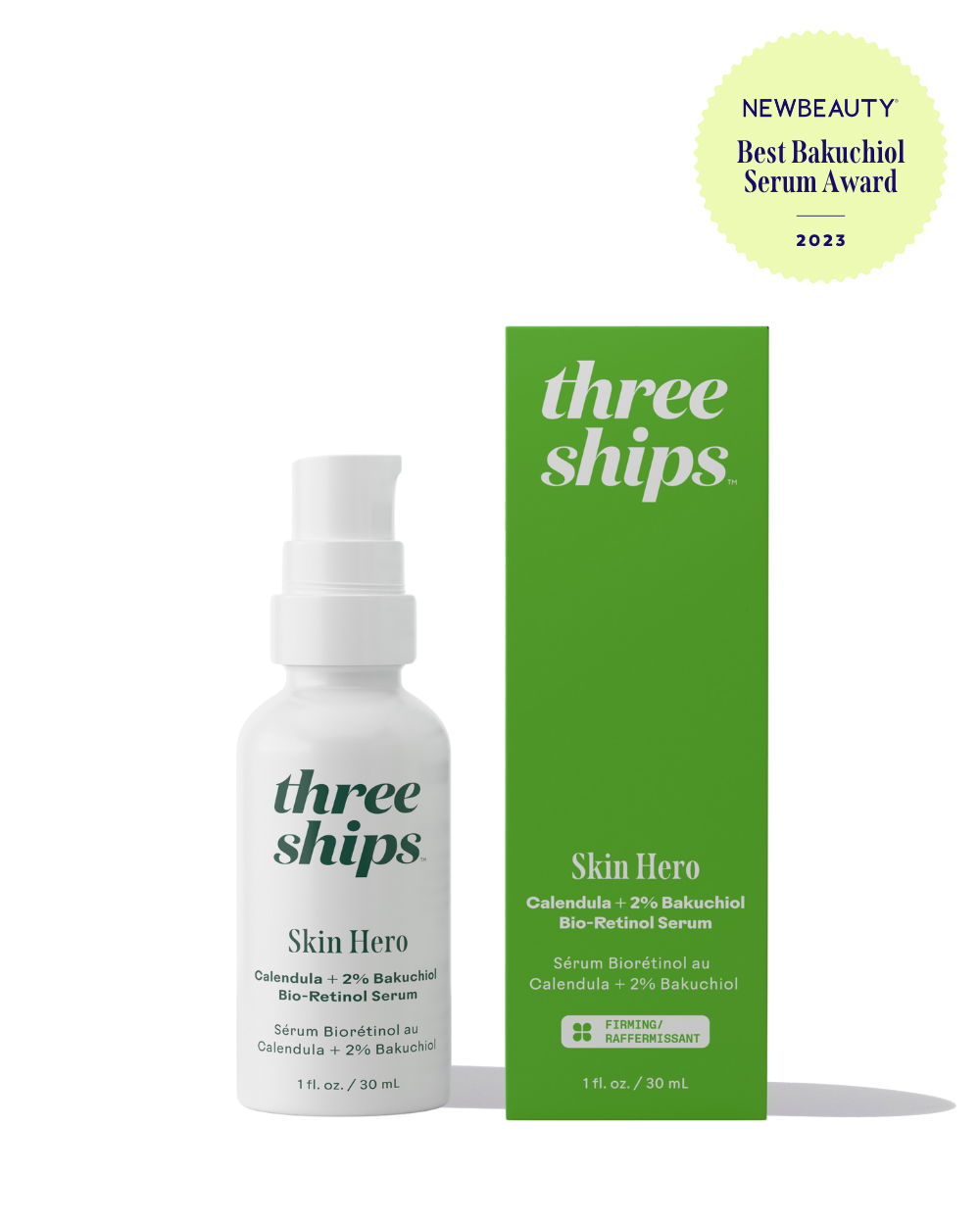 Three Ships - Skin Hero Calendula + 2% Bakuchiol Bio-Retinol Serum