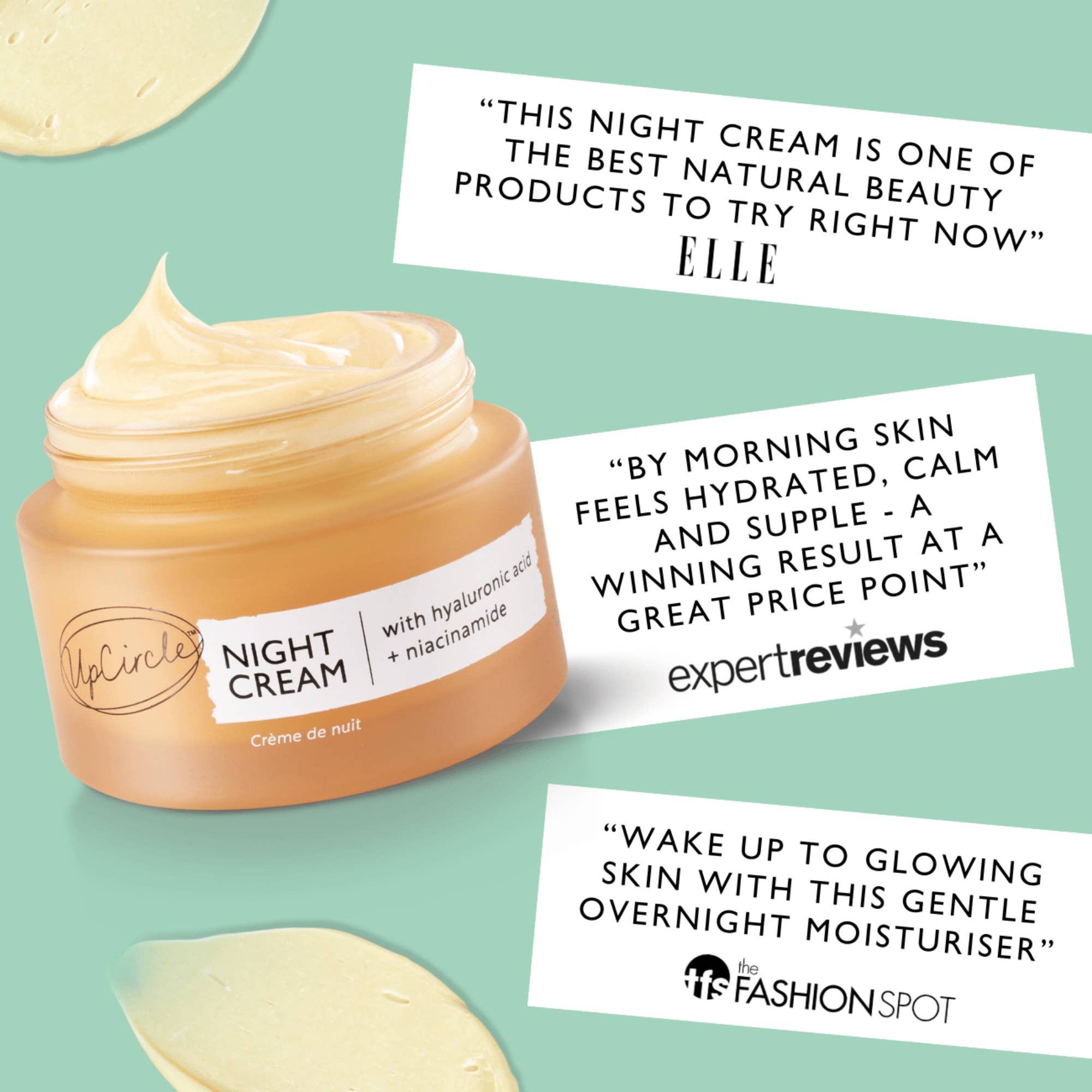 UpCircle USA - Night Cream with Hyaluronic Acid Anti-Aging Hydration Hero