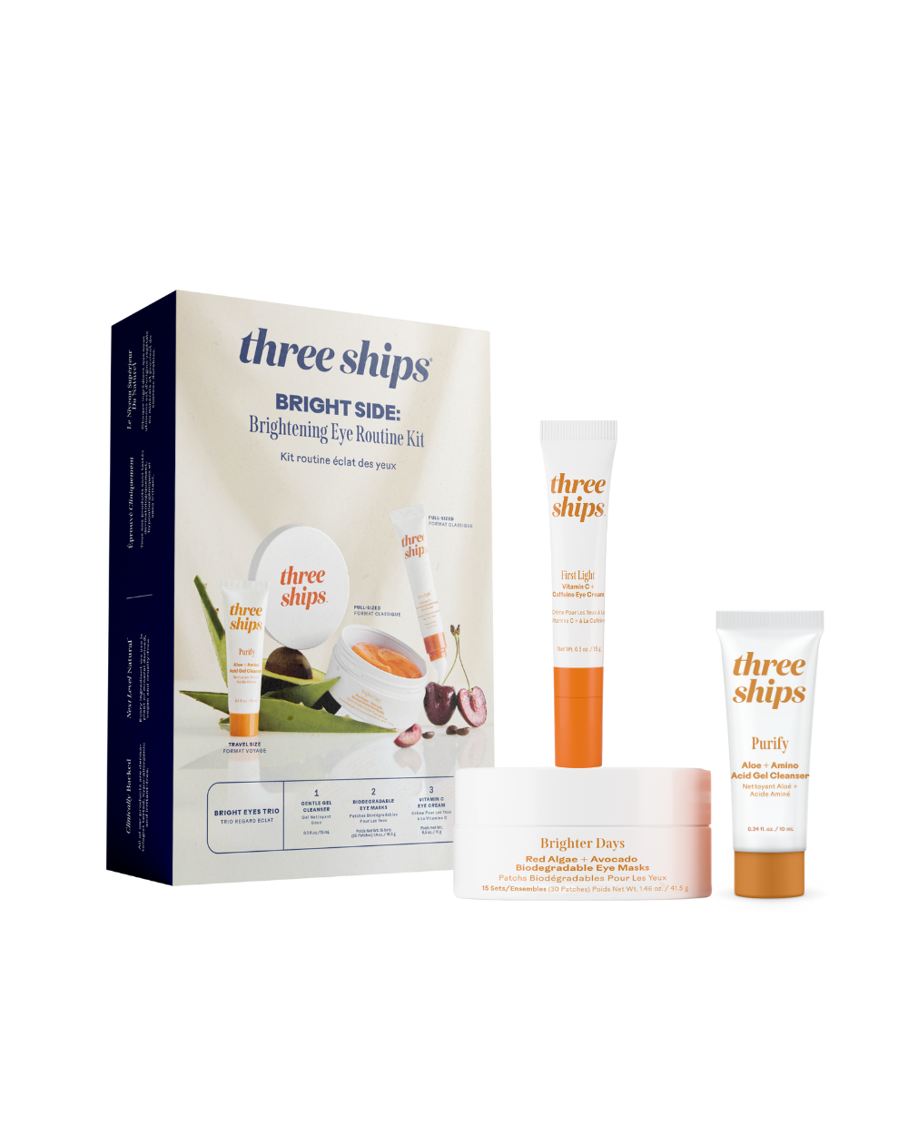 Three Ships - Bright Side: Brightening Eye Routine Kit