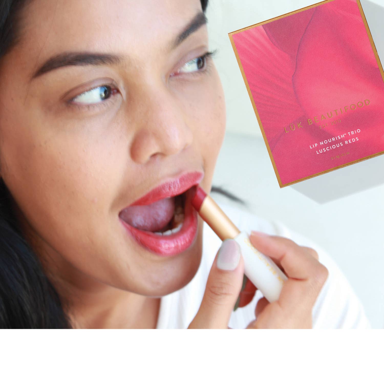 Luk Beautifood - Lip Nourish Trio - Luscious Reds