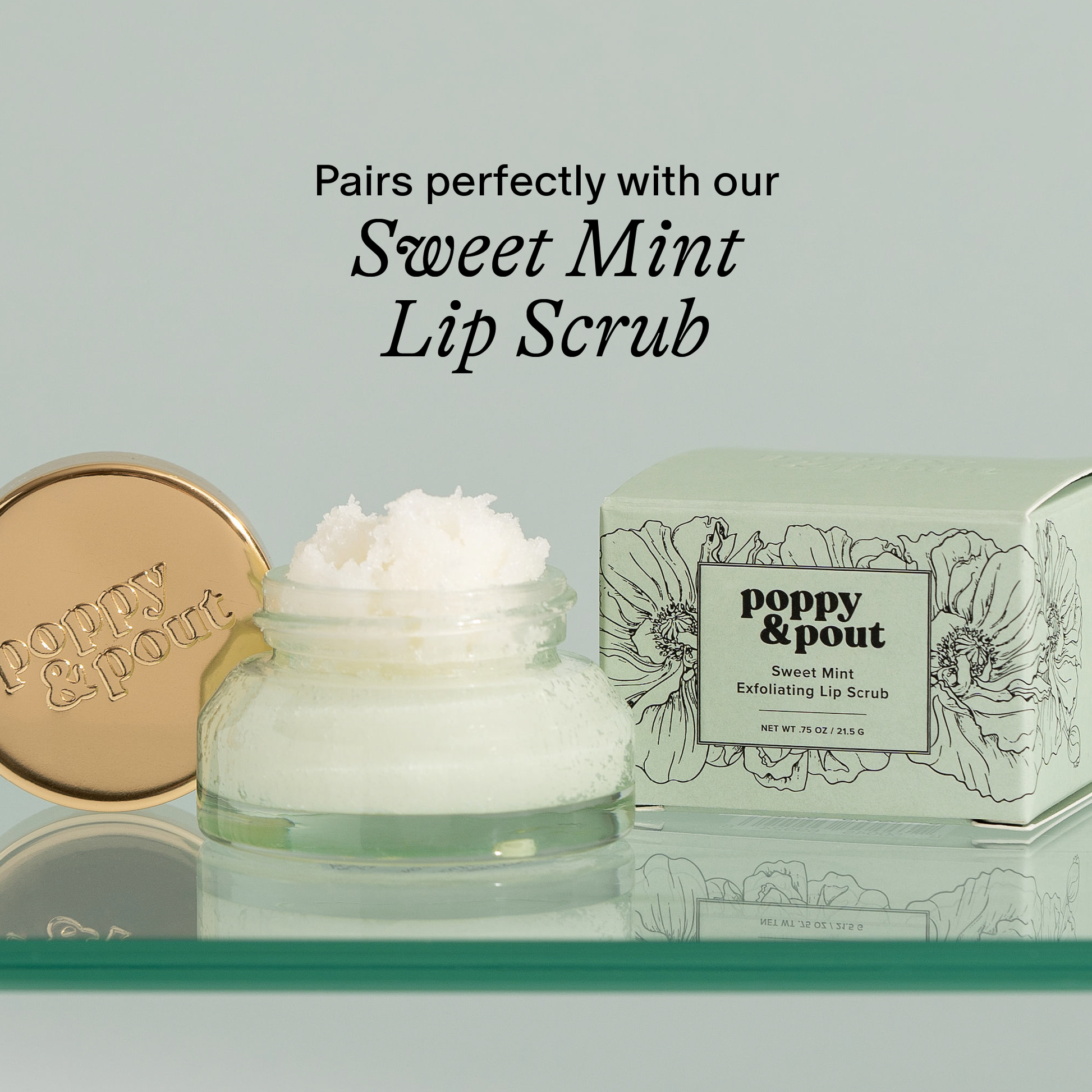 Poppy & Pout Sweet Mint Lip Balm Pairing