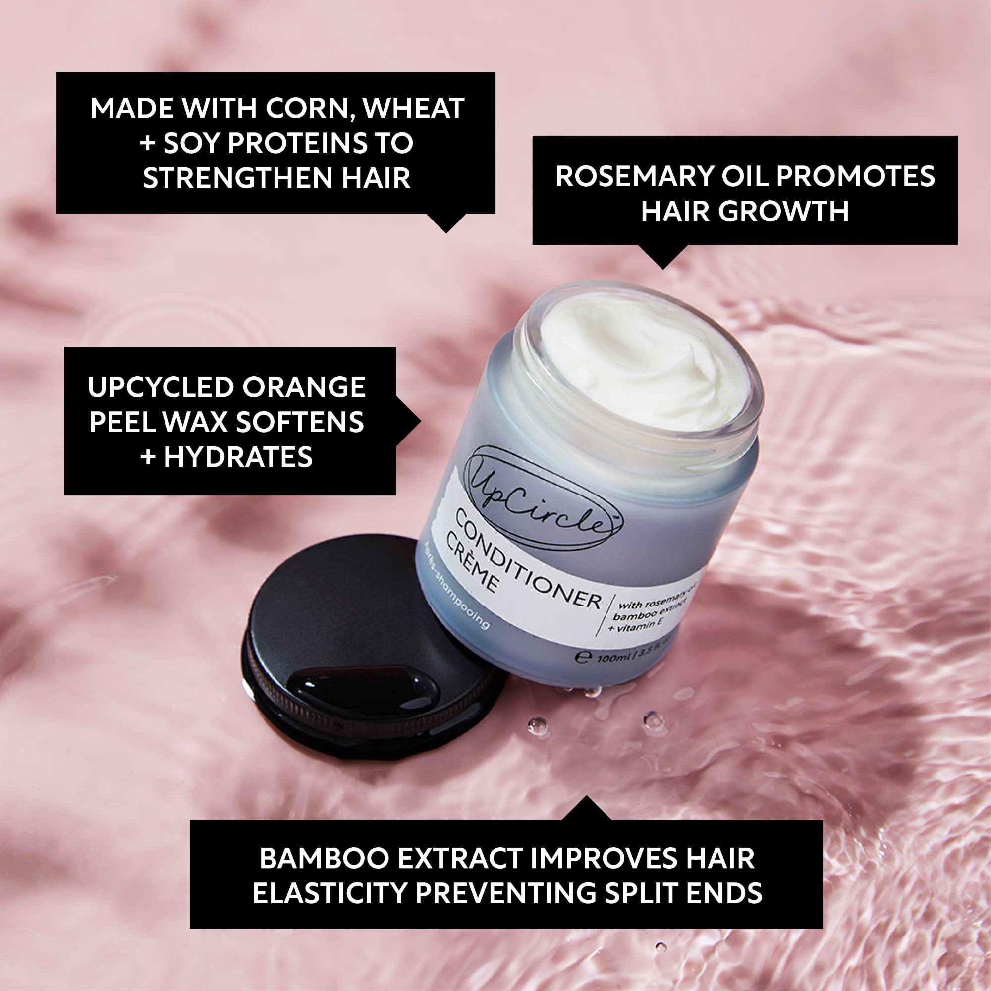 UpCircle USA - Vegan Hair Care Duo Gift Set with Coconut + Rosemary Oils