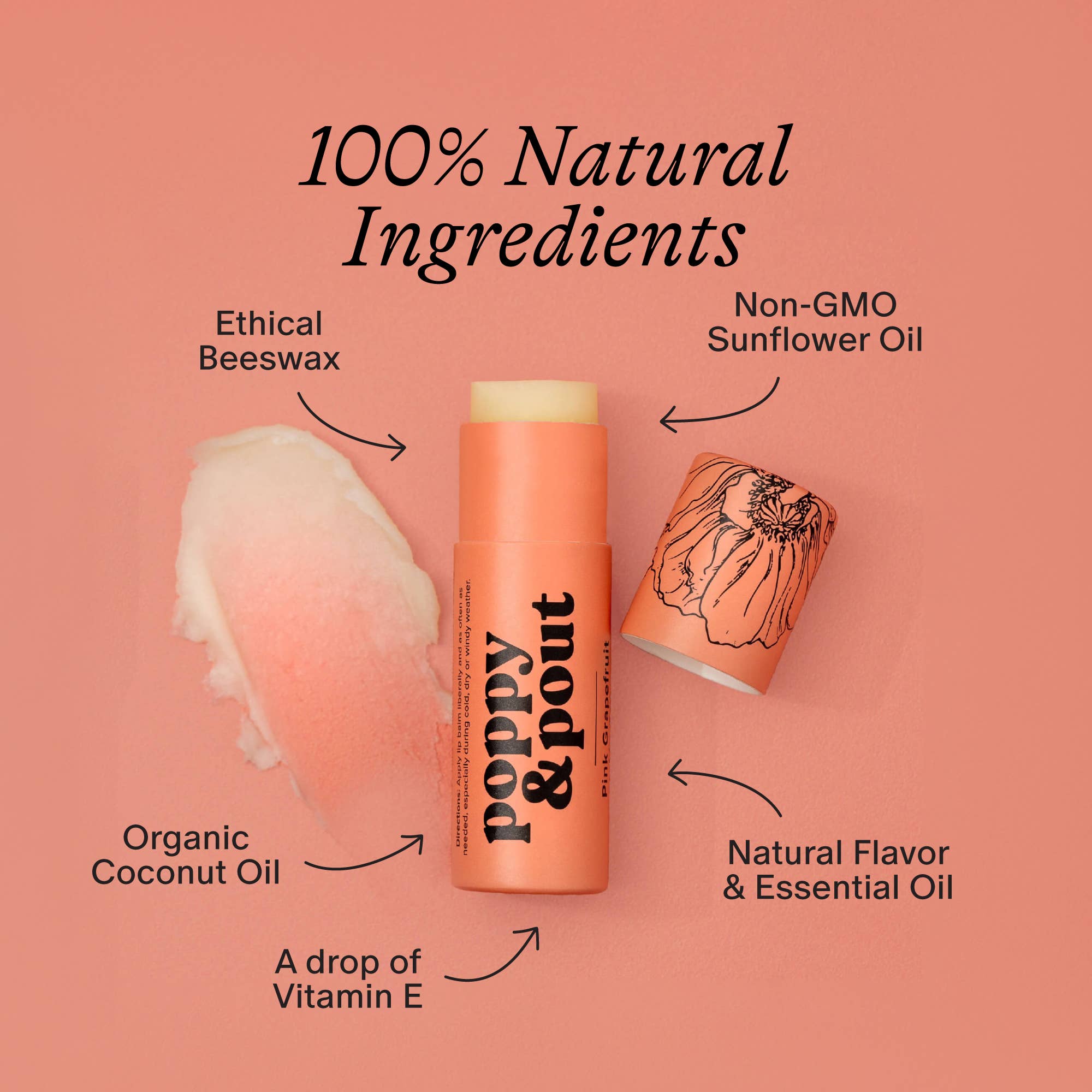 Poppy & Pout - Lip Care Duo, Pink Grapefruit