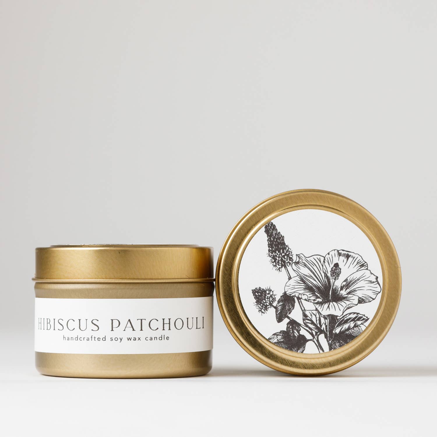 Nectar Republic - Hibiscus + Patchouli : Jar Soy Candle ( summer fall )