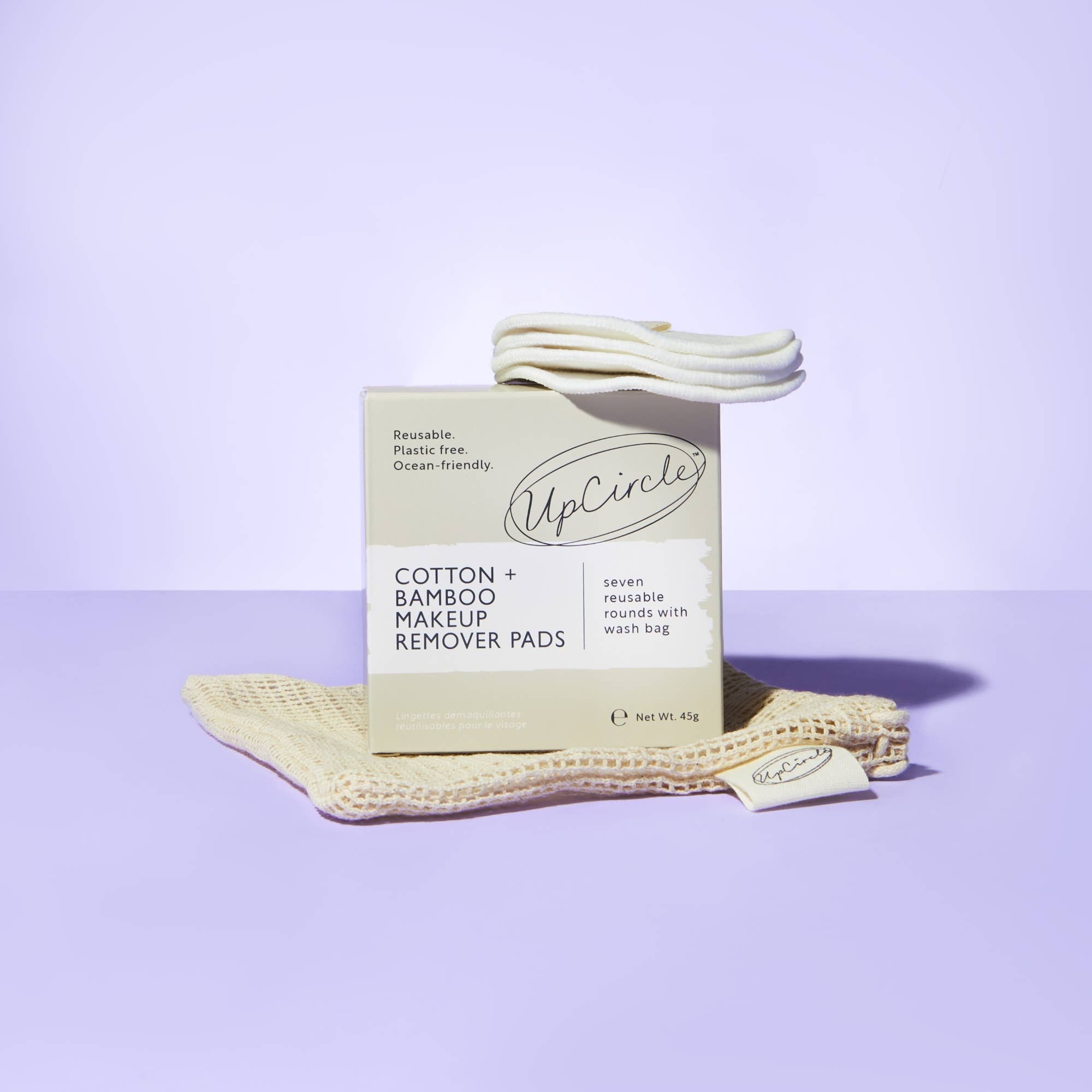 UpCircle USA - Plastic Free, Reusable Luxury Spa Bamboo & Cotton Makeup Pads