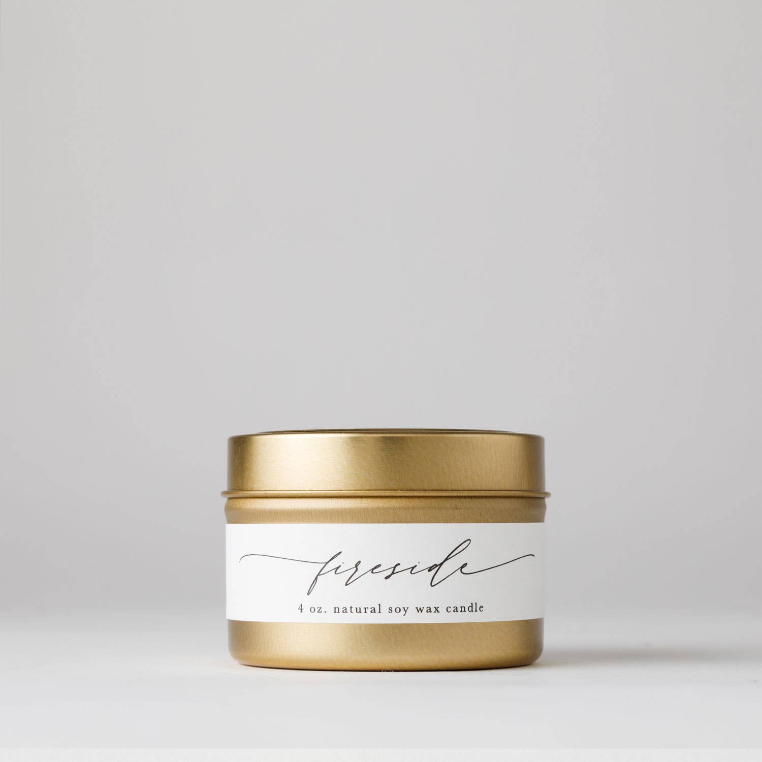Nectar Republic - Fireside : Tin Soy Candle ( Fall Winter Holiday Christmas )