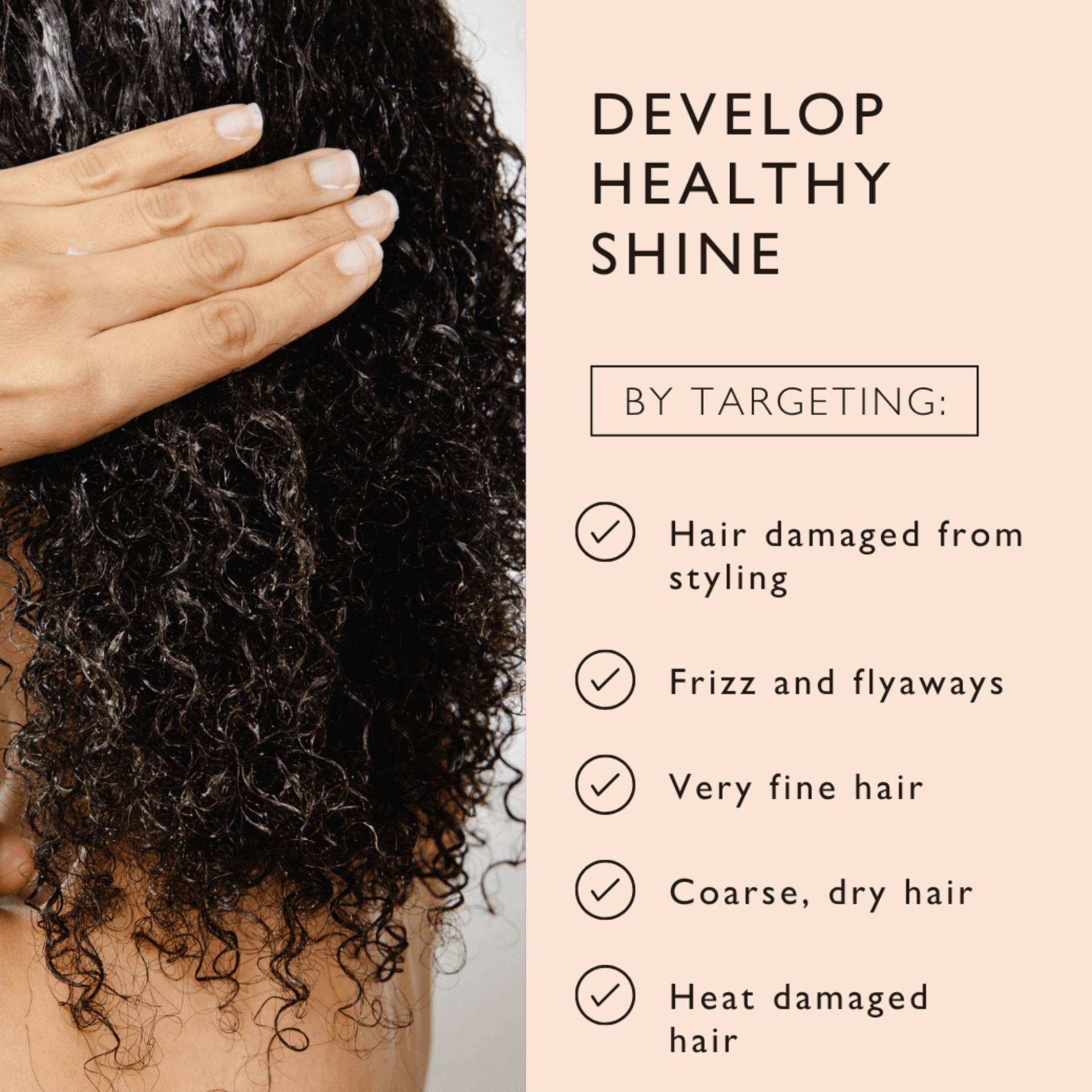 UpCircle USA - Vegan Hair Serum Upcycled Fermented Rice Water Heat Protect for Holiday Gift
