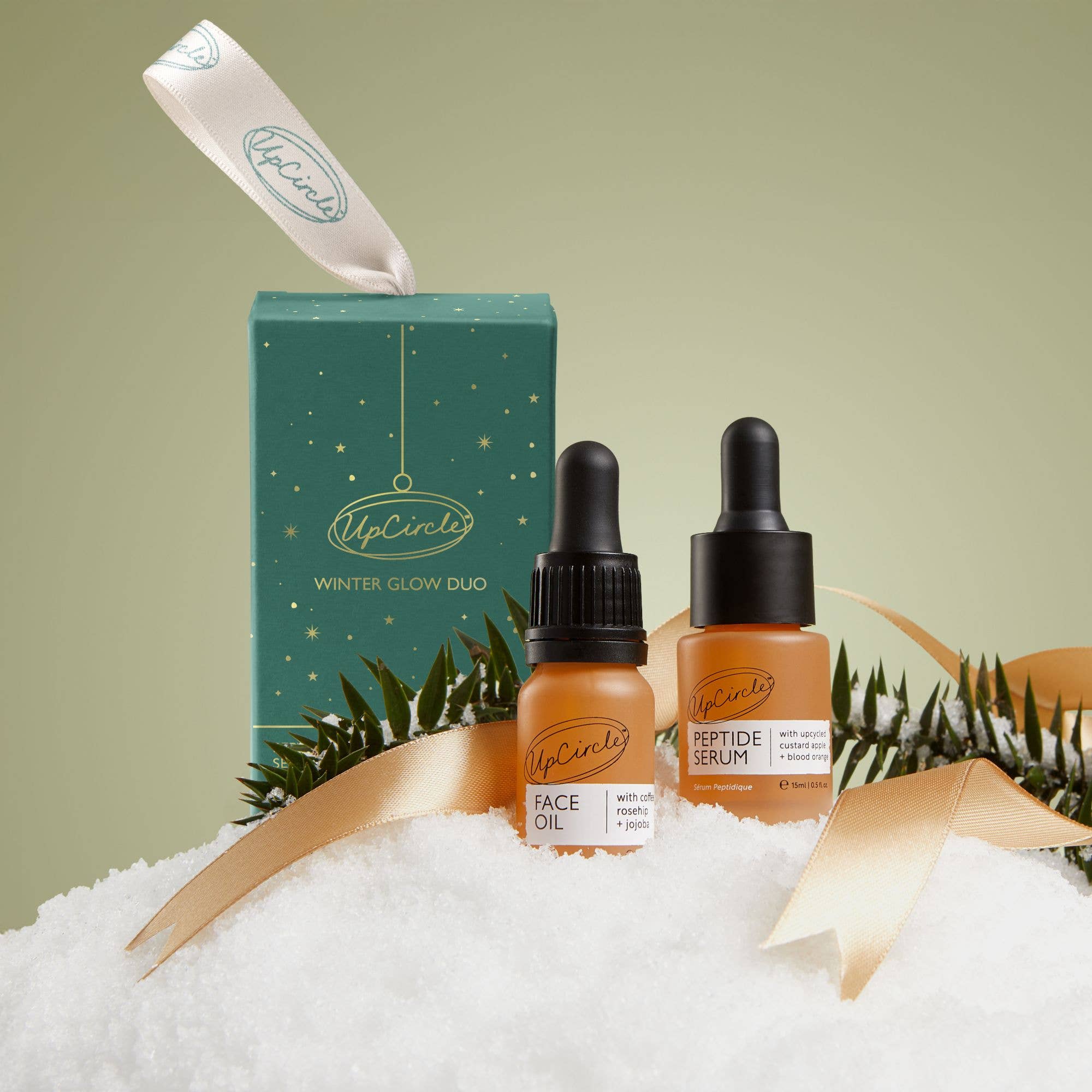 UpCircle USA - 'Winter Glow' Vegan Natural Festive Holidays Bauble Gift Set