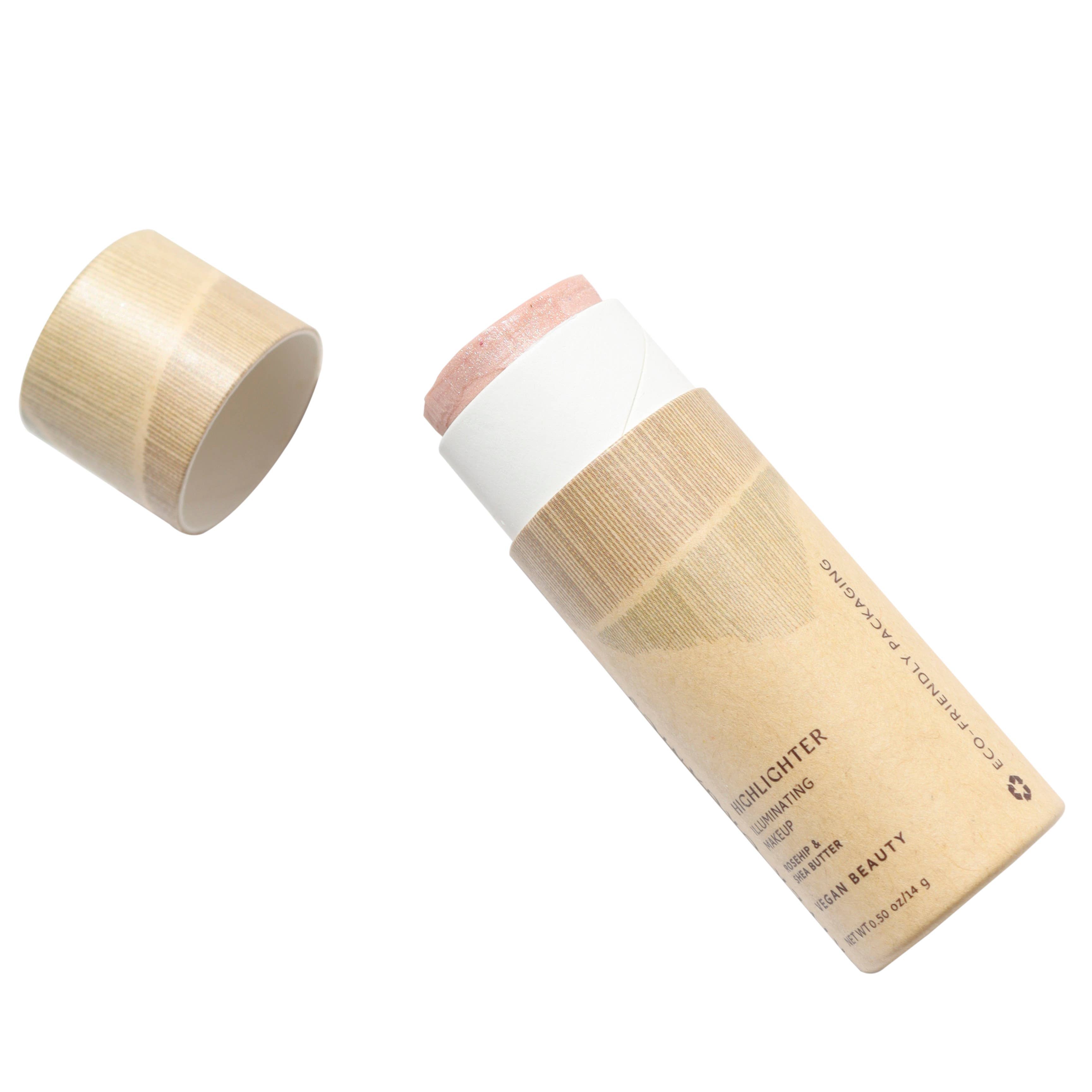 River Organics - Rose Quartz Highlighter Stick - Opalescent hue