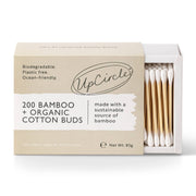 UpCircle USA - Organic, Plastic Free - Cotton + Bamboo Buds (200 pcs)