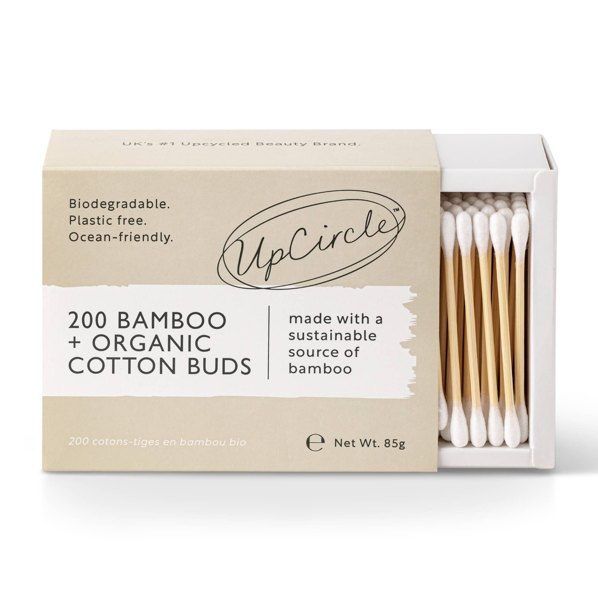 UpCircle USA - Organic, Plastic Free - Cotton + Bamboo Buds (200 pcs)